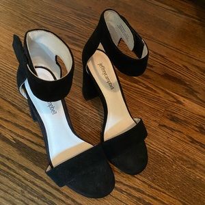 Jeffrey Campbell Lindsay Ankle black suede heels